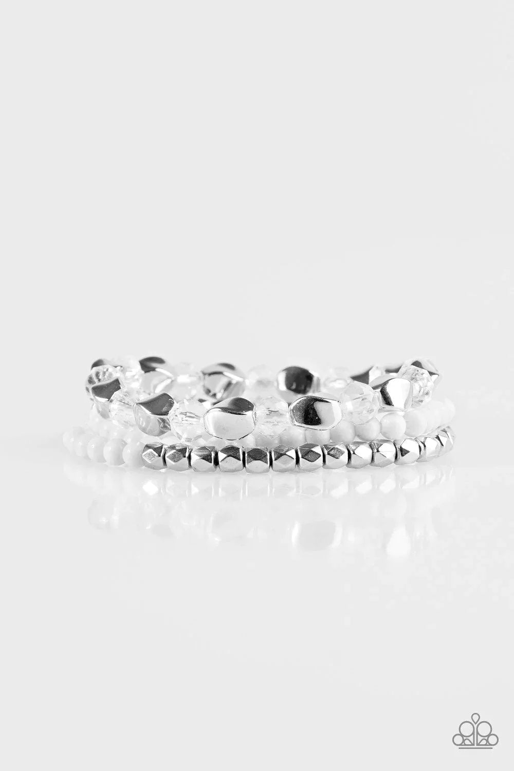 Beaded Bravado - White