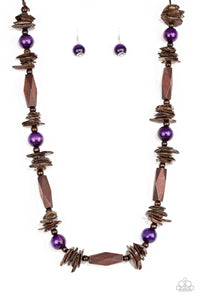 Cozumel Coast Necklace- Purple