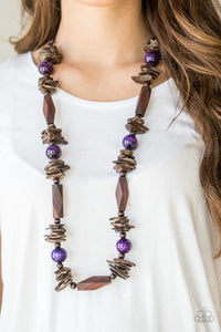 Cozumel Coast Necklace- Purple